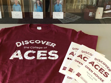 ACES T Shirt Displayed for Open House