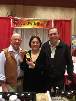 Image of Al and Jane Smoake of A&J Jellies with Willis Fedio