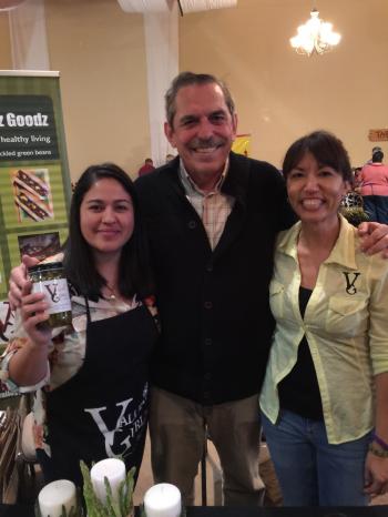 Image of Angie Rodruguez and Maria Gamboa from Valley Gurlz with Dr. Fedio