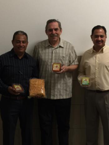 Image of Mike and Armando Pina from Vista Markets with Dr. Fedio