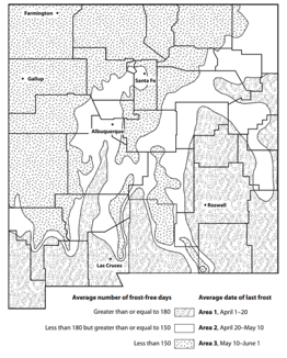 Image of New Mexico growing zones