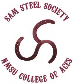 Image of Sam Steel Society Logo in Crimson